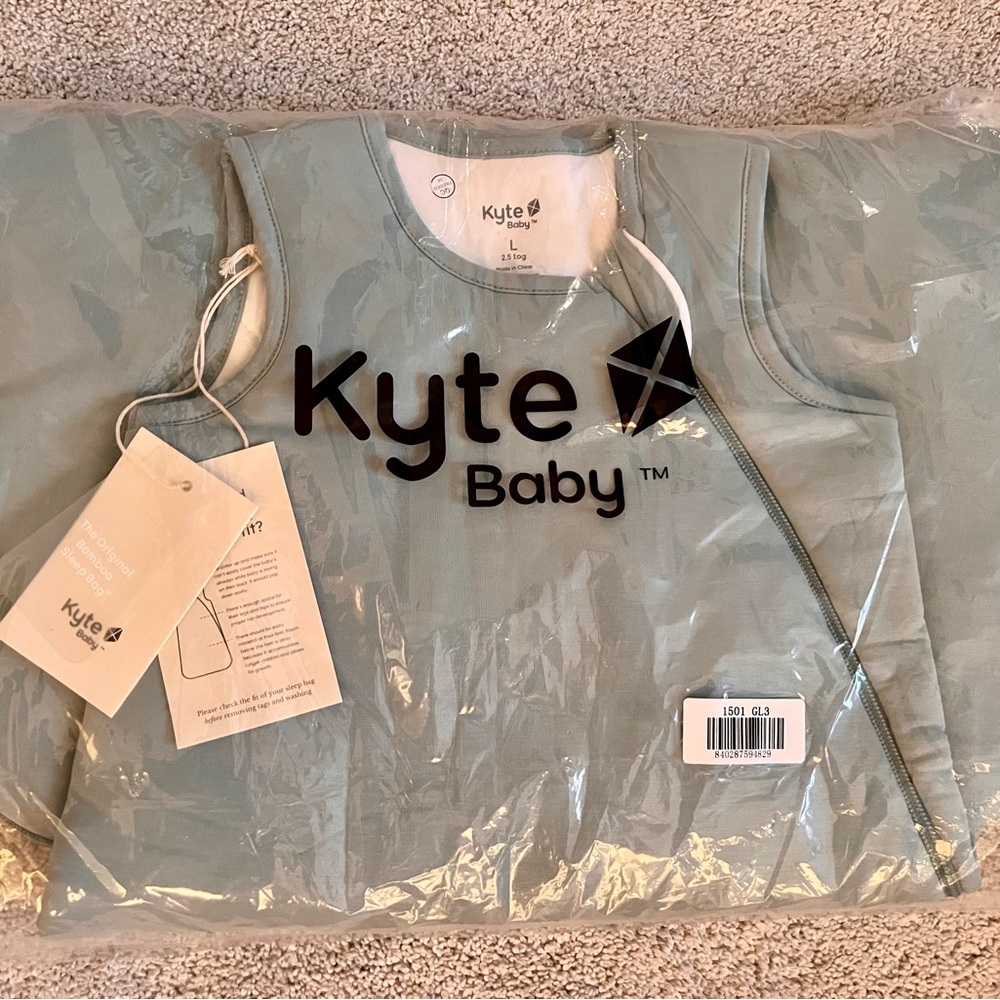 KYTE BABY Sleep Bag in Glacier TOG 2.5 Size Large